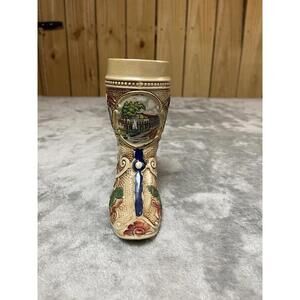 West Germany Boot Stein Gerz Augsburg 6.5 Inches Tall Antique Vintage Beautiful